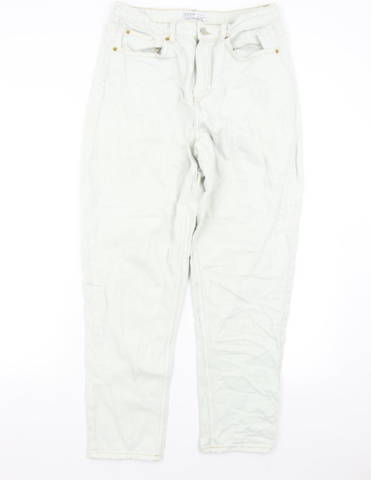 Primark Womens Grey  Denim Tapered Jeans Size 14 L27 in