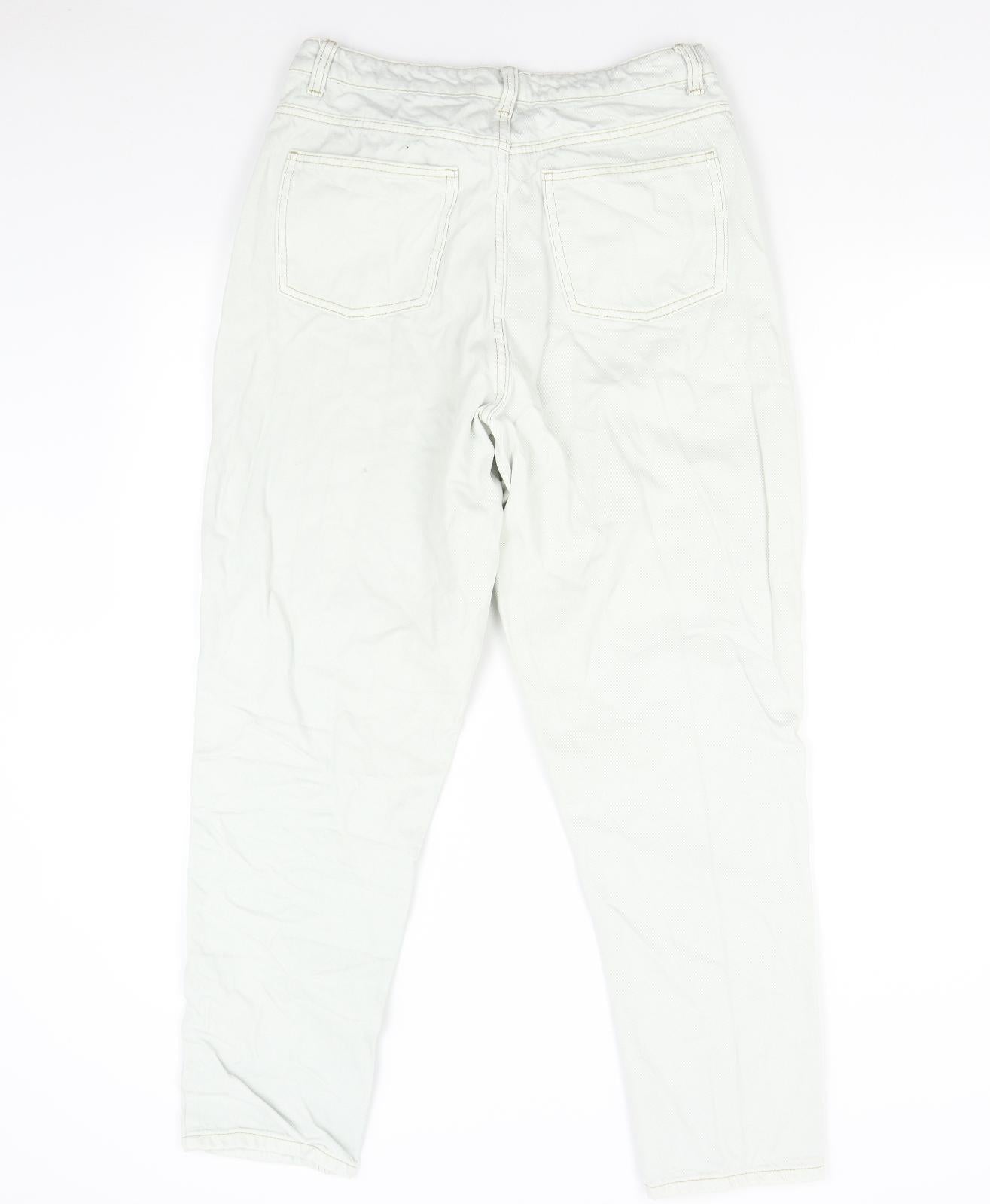 Primark Womens Grey  Denim Tapered Jeans Size 14 L27 in