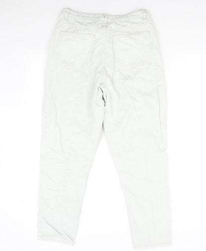 Primark Womens Grey  Denim Tapered Jeans Size 14 L27 in