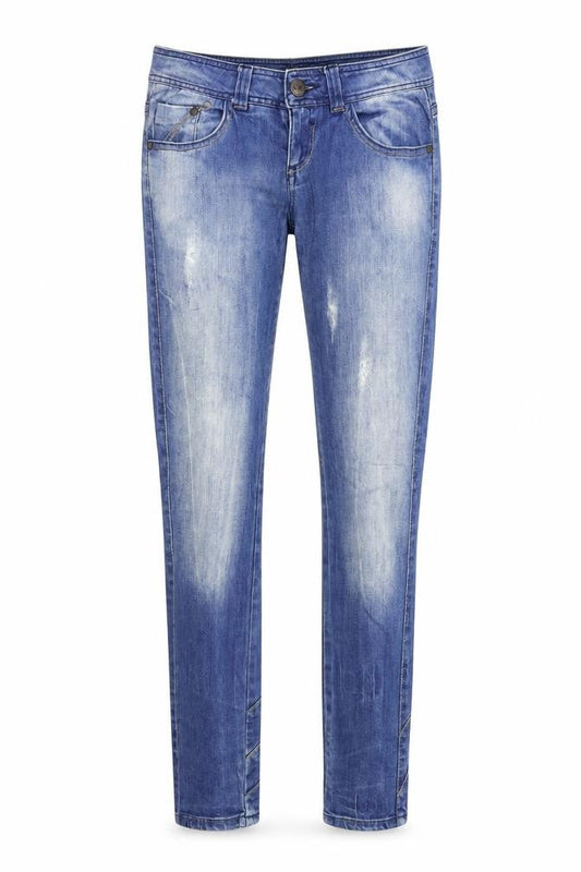 Womens UK Size 38 Bershka Slim Fit Skinny Blue Jeans