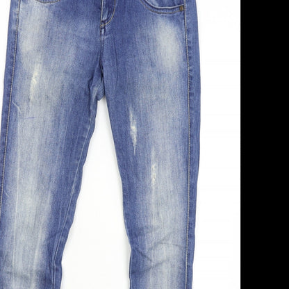 Bershka Womens Blue  Denim Skinny Jeans Size 38 L31 in