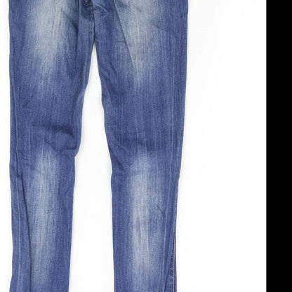 Bershka Womens Blue  Denim Skinny Jeans Size 38 L31 in
