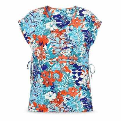 Womens UK Size 14 Preworn Multicoloured Basic Blouse