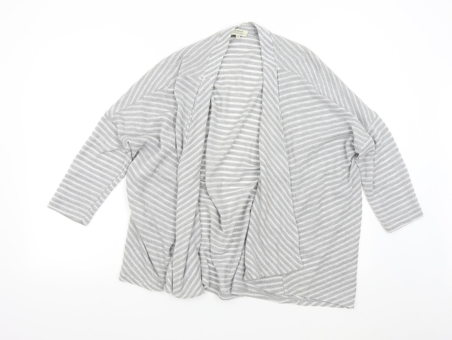 Womens UK Size 14 Matalan Grey Cardigan Jumper