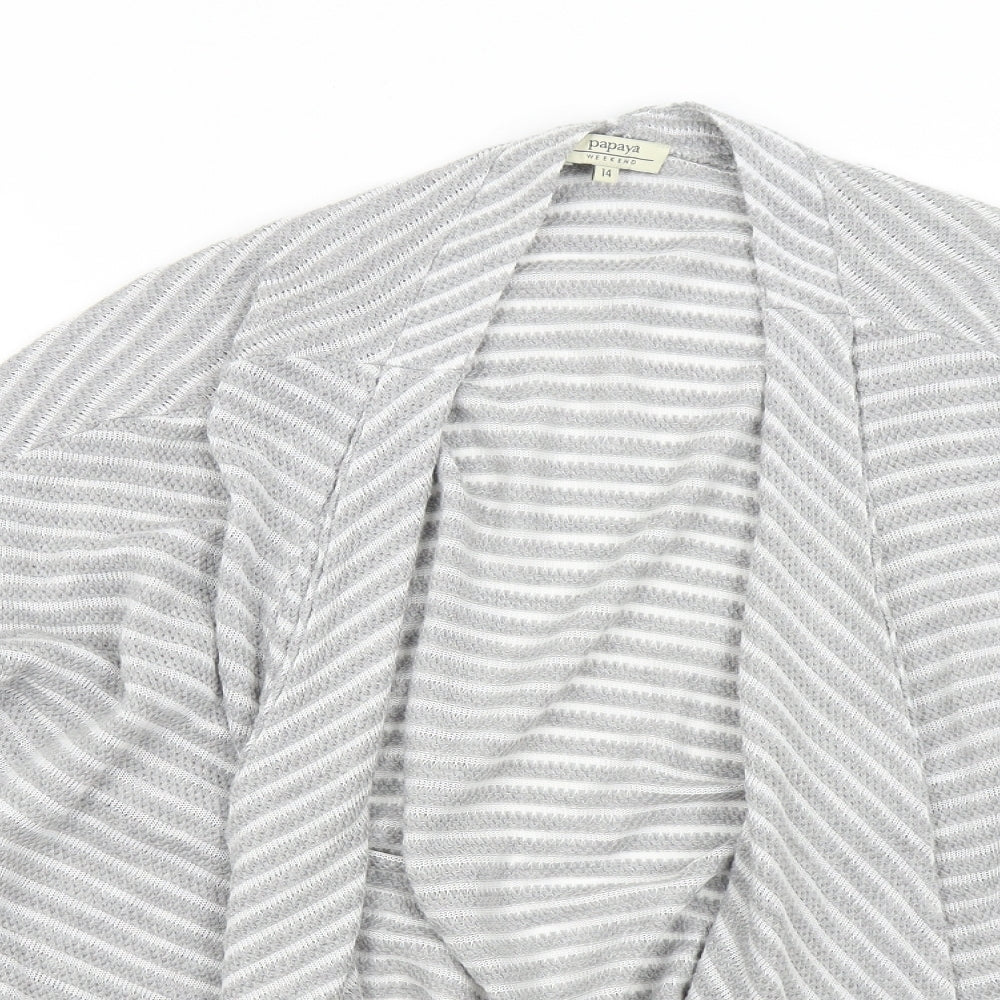 Womens UK Size 14 Matalan Grey Cardigan Jumper
