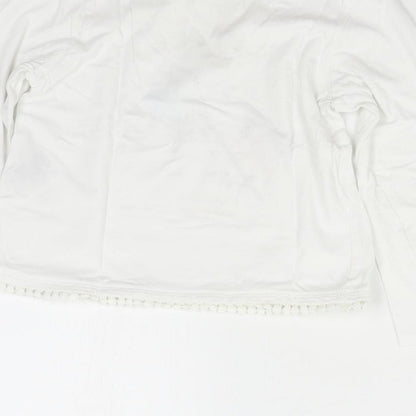 H&M Girls White   Basic T-Shirt Size 4 Years  - Birds