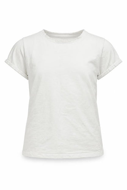 Front view of Next girls’ white basic t-shirt, size 11, years - organic cotton