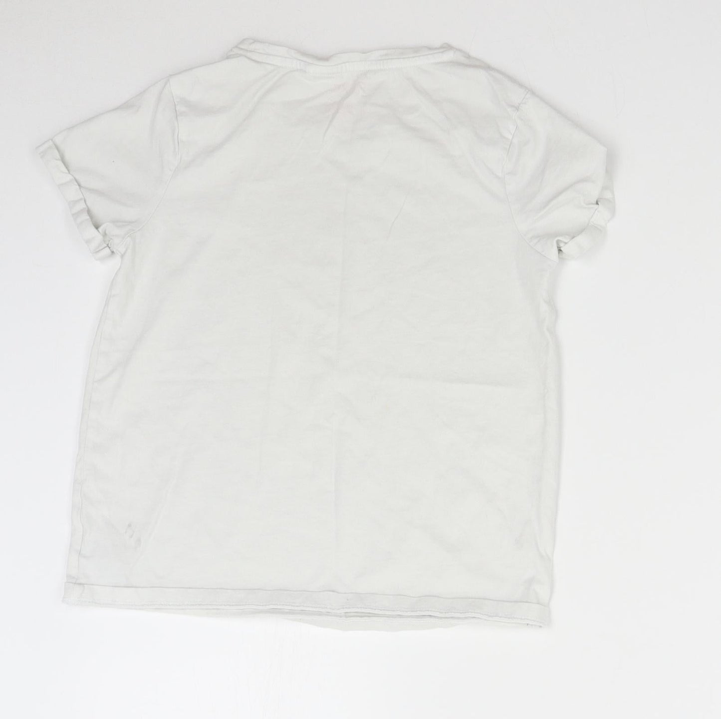 NEXT Girls White   Basic T-Shirt Size 11 Years  - Organic Cotton