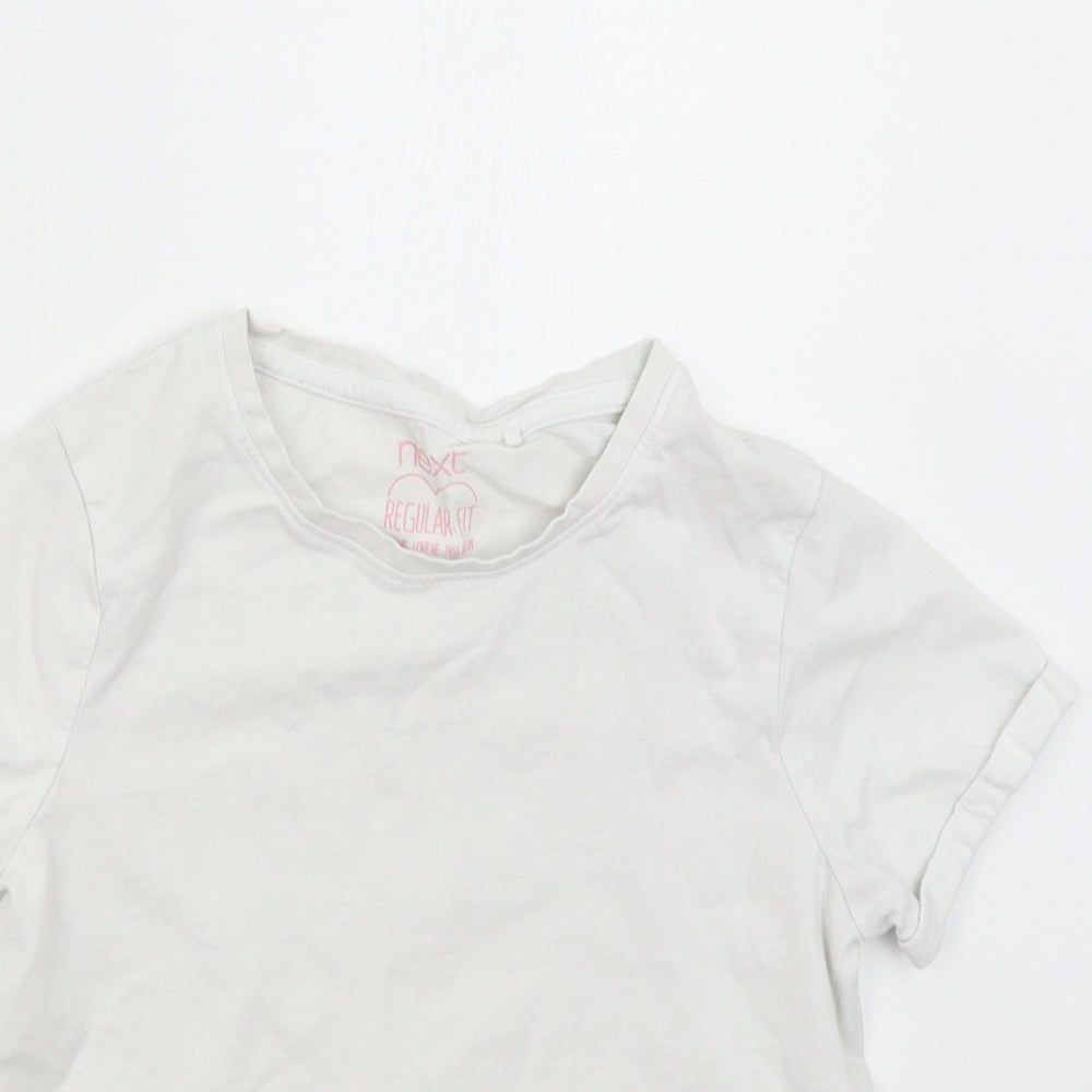 NEXT Girls White   Basic T-Shirt Size 11 Years  - Organic Cotton