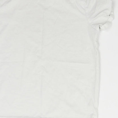 NEXT Girls White   Basic T-Shirt Size 11 Years  - Organic Cotton