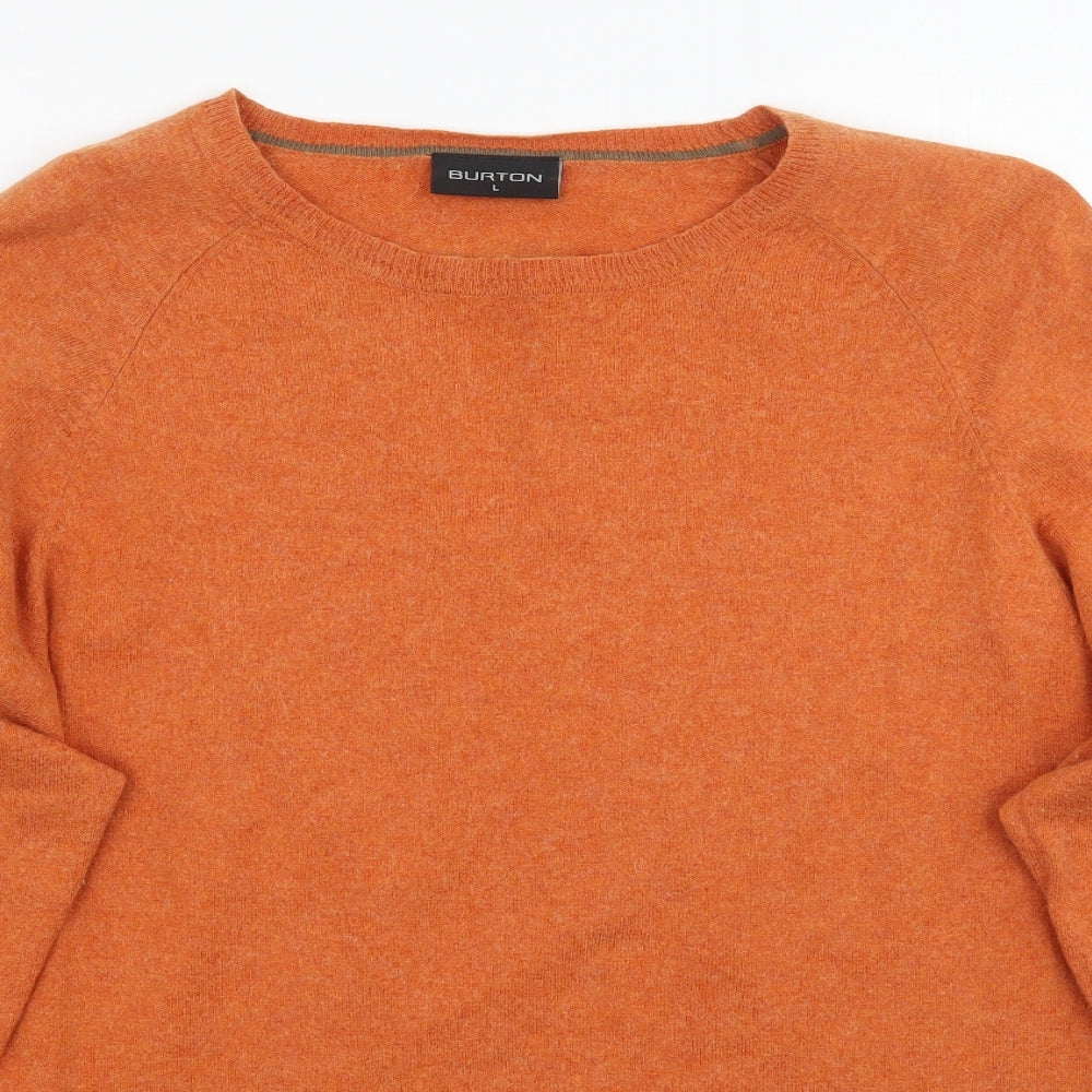 Burton Mens Orange   Pullover Jumper Size L