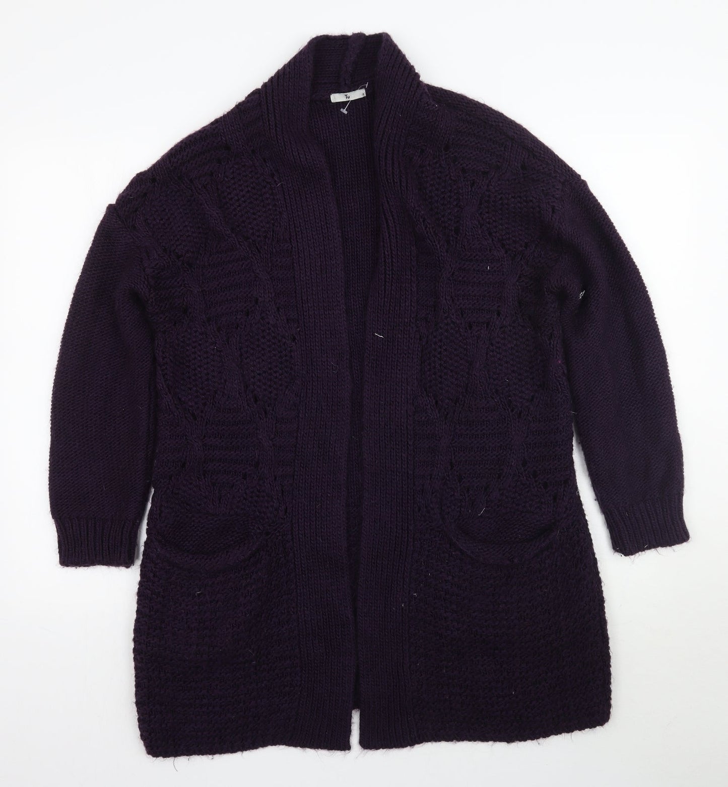 TU Womens Purple   Cardigan Jumper Size 8