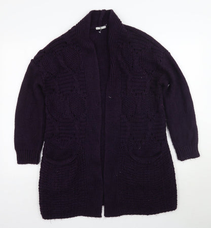 TU Womens Purple   Cardigan Jumper Size 8