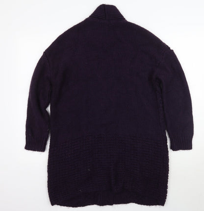 TU Womens Purple   Cardigan Jumper Size 8