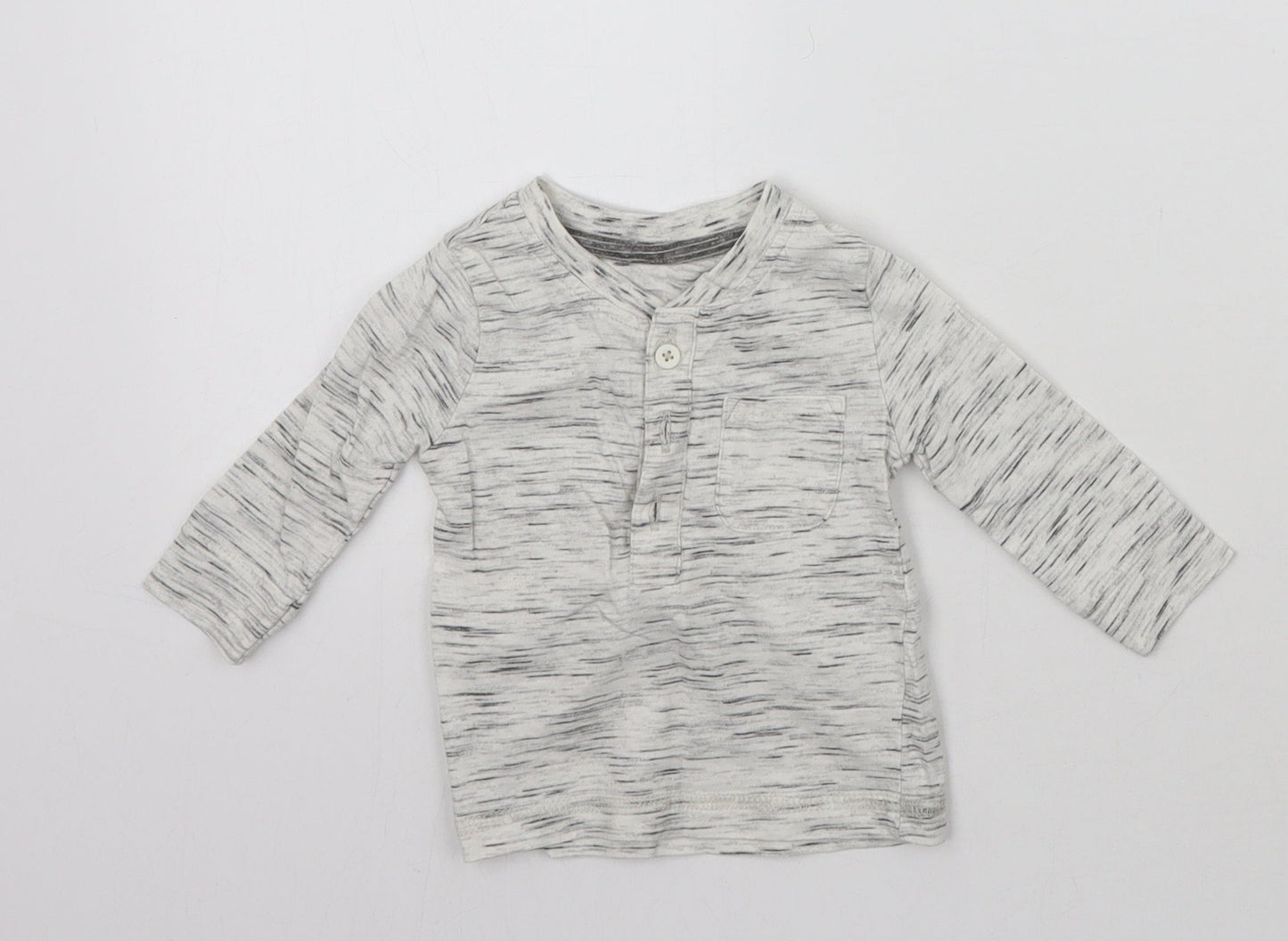 George Baby Grey   Pullover T-Shirt Size 0-3 Months