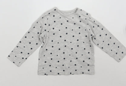 TU Baby Grey Geometric  Basic T-Shirt Size 6-9 Months