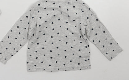 TU Baby Grey Geometric  Basic T-Shirt Size 6-9 Months