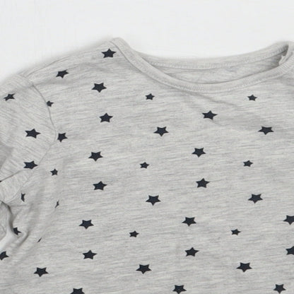 TU Baby Grey Geometric  Basic T-Shirt Size 6-9 Months