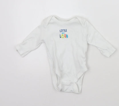 Primark Baby White   Babygrow One-Piece Size 0-3 Months