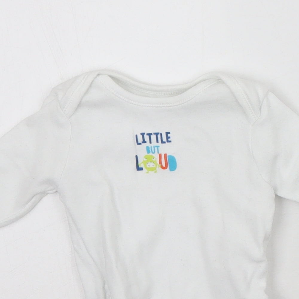 Primark Baby White   Babygrow One-Piece Size 0-3 Months