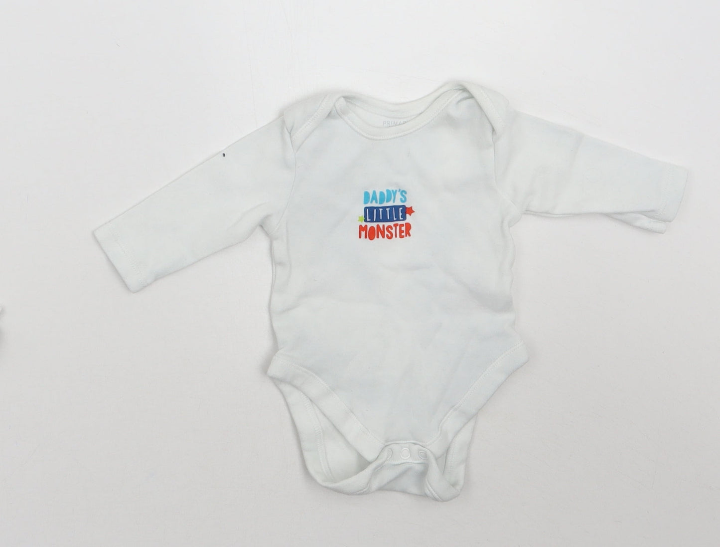 Primark Baby White   Babygrow One-Piece Size 0-3 Months
