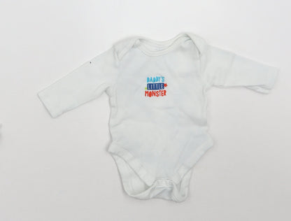 Primark Baby White   Babygrow One-Piece Size 0-3 Months