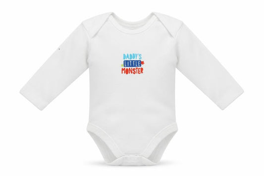 Front view of Primark Baby White Babygrow One-Piece, size 0-3, Months