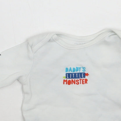 Primark Baby White   Babygrow One-Piece Size 0-3 Months
