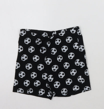 Primark Boys Black Geometric  Cropped Trousers Size 12-18 Months