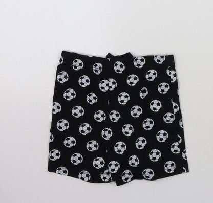 Primark Boys Black Geometric  Cropped Trousers Size 12-18 Months