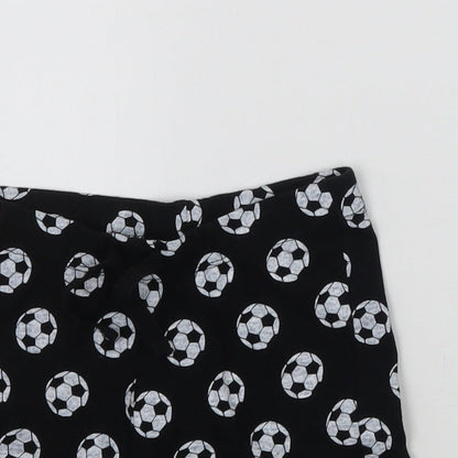 Primark Boys Black Geometric  Cropped Trousers Size 12-18 Months
