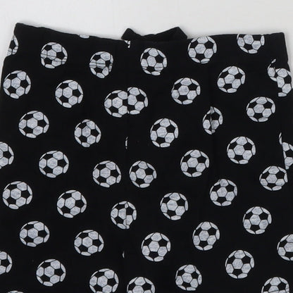 Primark Boys Black Geometric  Cropped Trousers Size 12-18 Months