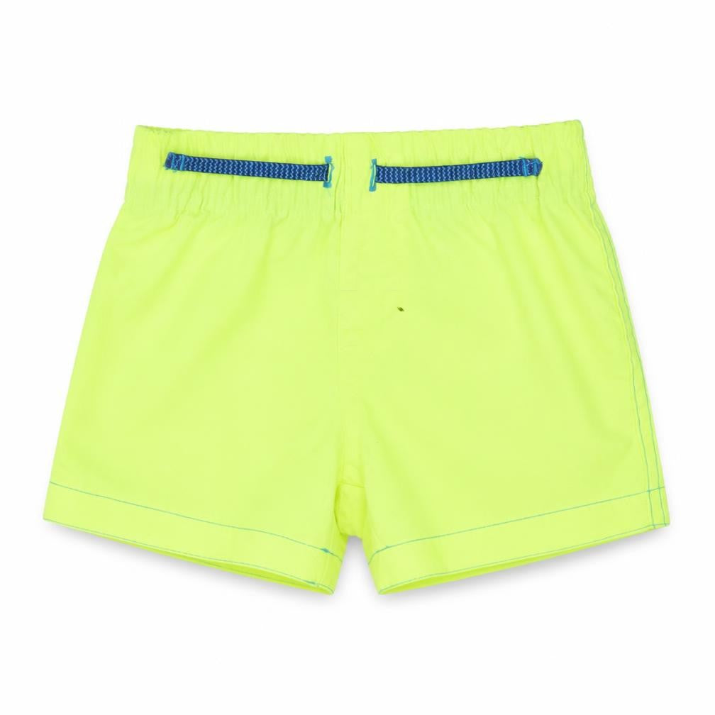 Front view of Primark boys’ green cropped trousers, size 3-6, months