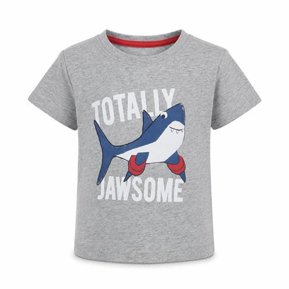 Front view of Primark Baby Grey Basic T-Shirt, size 12-18, Months