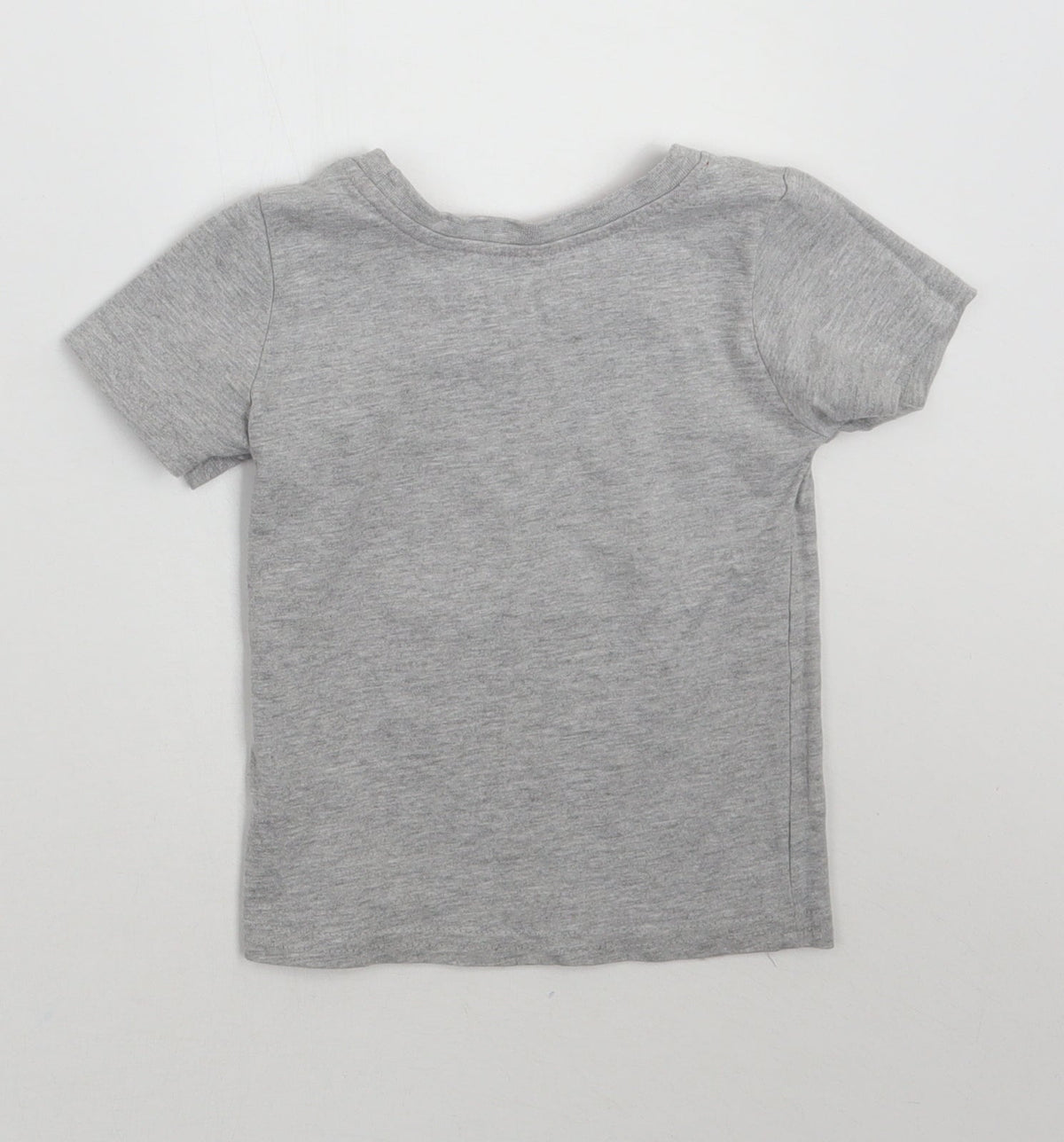 Back view of Primark Baby Grey Basic T-Shirt, size 12-18, Months