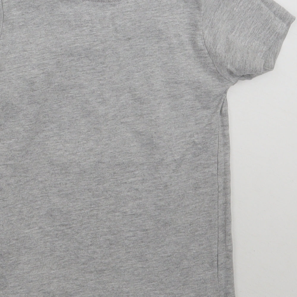 Brand and care label for Primark Baby Grey Basic T-Shirt, size 12-18, Months