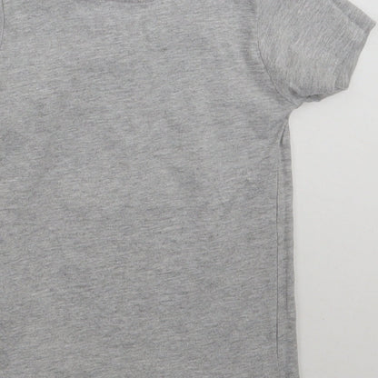 Brand and care label for Primark Baby Grey Basic T-Shirt, size 12-18, Months
