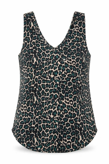 Womens UK Size 8 Oasis Green Basic Tank