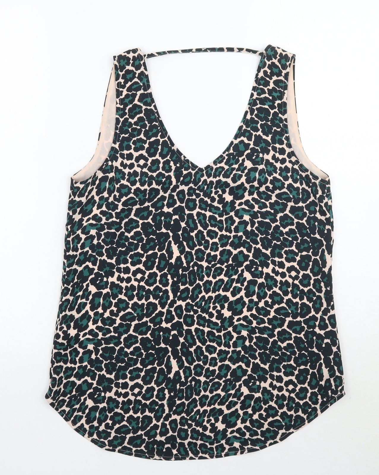 Womens UK Size 8 Oasis Green Basic Tank