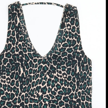 Womens UK Size 8 Oasis Green Basic Tank