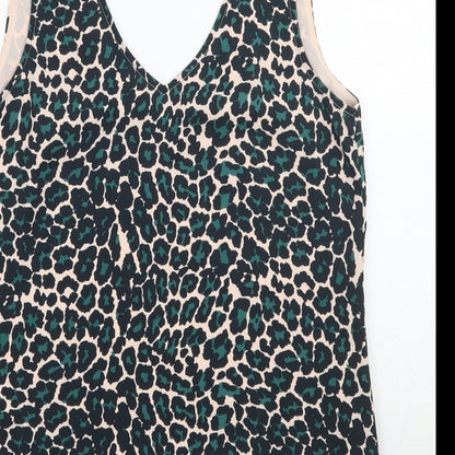 Womens UK Size 8 Oasis Green Basic Tank