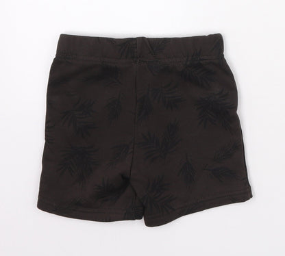 Primark Baby Brown Floral  Cropped Trousers Size 12-18 Months