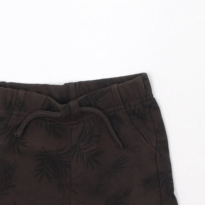 Primark Baby Brown Floral  Cropped Trousers Size 12-18 Months