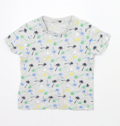 Pep & co Baby Grey Floral  Basic T-Shirt Size 18-24 Months