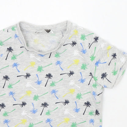 Pep & co Baby Grey Floral  Basic T-Shirt Size 18-24 Months