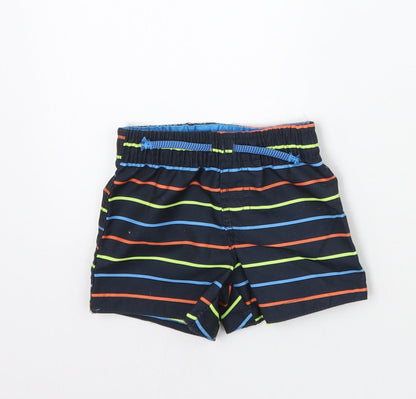 Primark Boys Black Striped  Cropped Trousers Size 3-6 Months