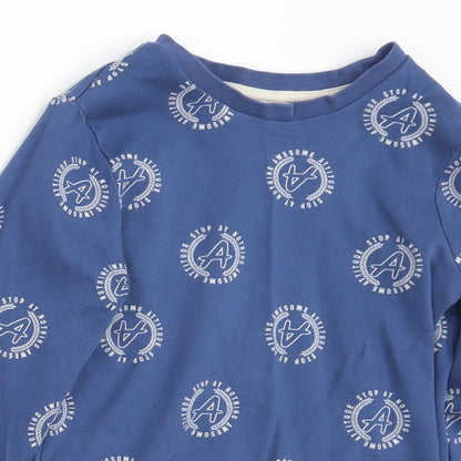 George Boys Blue   Pullover Jumper Size 6-7 Years