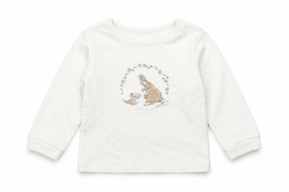 Front view of George Baby Ivory Basic T-Shirt, size 12-18, Months - Winnie the pooh