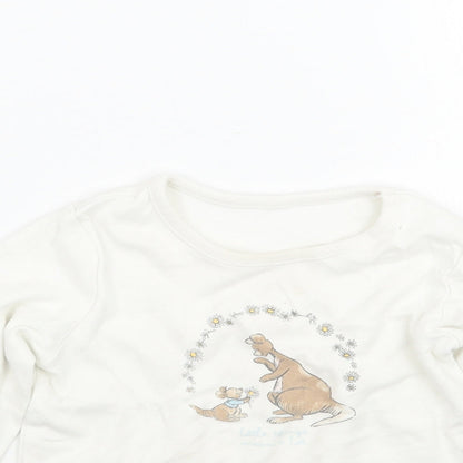 George Baby Ivory   Basic T-Shirt Size 12-18 Months  - Winnie the pooh