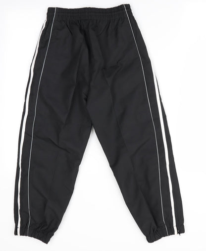 Back view of Carlotti boys’ black jogger trousers